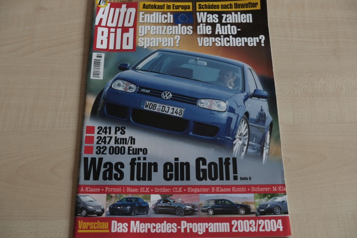 Deckblatt Auto Bild (32/2002)